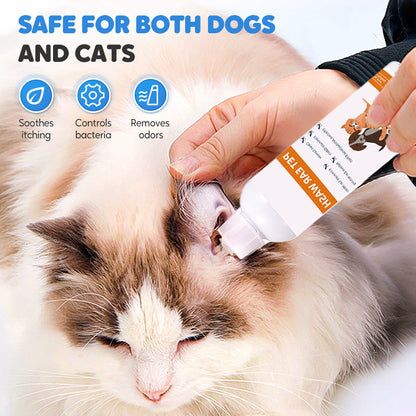 🎁 ACHETEZ-EN 2, OBTENEZ-EN 1 GRATUITEMENT ! ✨ Nettoyant pour Oreilles pour Animaux – Formule Douce à l'Aloe Vera, Prévient Infections & Odeurs 🌿👂