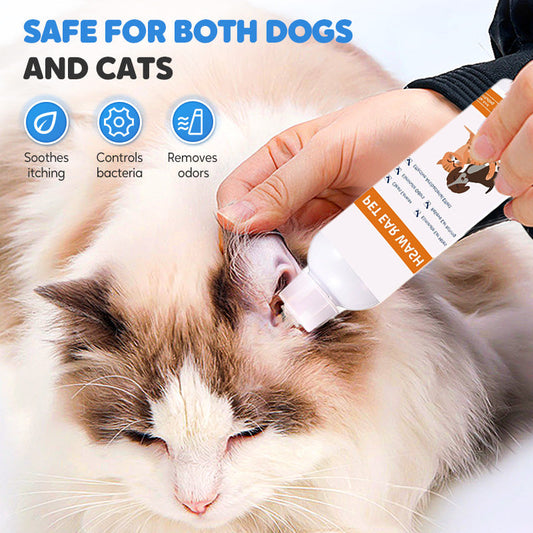 🎁 ACHETEZ-EN 2, OBTENEZ-EN 1 GRATUITEMENT ! ✨ Nettoyant pour Oreilles pour Animaux – Formule Douce à l'Aloe Vera, Prévient Infections & Odeurs 🌿👂