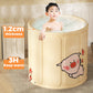 📢📢50% DE RÉDUCTION ! 🛁🦁 Baignoire Portable Pliable pour Enfant – Motifs Animaux, Coussin Moelleux & PVC Ultra-Résistant ⚡
