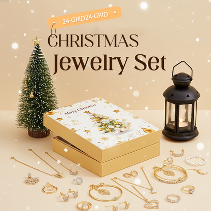 🔥 55% DE RÉDUCTION ! ✨ Coffret Cadeau Bijoux de Noël 24-Grid - Collection Polyvalente, Alliage Durable, Emballage Festif 💎✨