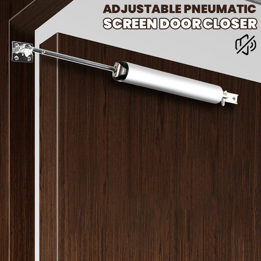 🔥 55% DE RÉDUCTION ! ✨ Ferme-Porte Pneumatique Réglable - Fermeture Silencieuse, Angle Ajustable 10°-100°, Sécurité Enfants 🔧🚪