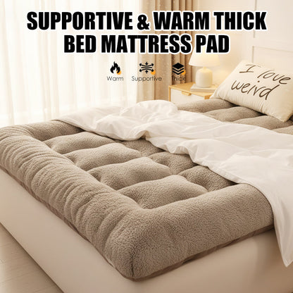 🔥 50% DE RÉDUCTION ! ✨ Surmatelas Épais et Chaud - Confort Ergonomique, Housse Respirante, Strapes Anti-Glisse ❄️🛏️