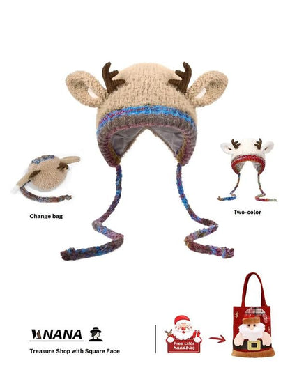 🎁🎄 Soldes de Noël – 50 % de réduction !🦌 Bonnet de Noël Festif 2-en-1 – Chapeau Transformable en Sac à Main | Design Original & Polyvalent