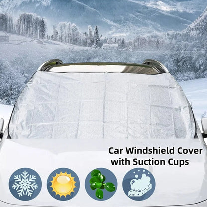 🛡️ PROMO -50% ! Protection Pare-Brise à Ventouses — Anti-UV, Anti-Givre ❄️