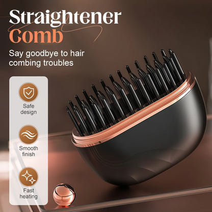 🔥 60 % de réduction ! ✨ Mini peigne lisseur sans fil – 3 températures, recharge USB-C & cheveux brillants en 30 sec 💇‍♀️⚡