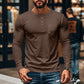 💎 55% DE RÉDUCTION ! 💎 T-shirt Henley Manches Longues Slim Fit pour Homme – Respirant, Élégant & Polyvalent ! 👔👕