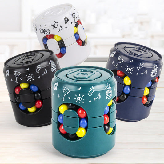🌀 50% DE RÉDUCTION ! SPINNER 2-EN-1 ANTI-STRESS & ÉDUCATIF – Design Canette Soda, LED, 3D Puzzle, Rotation Fluide ✨🎯🌟