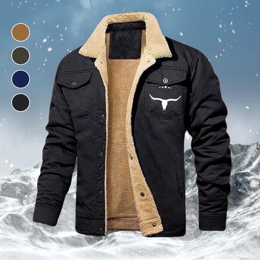 🎁 [Le meilleur cadeau pour lui] – Veste chaude rétro homme : style intemporel, chaleur extrême & 4 coloris classiques ❄️