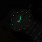 📢 60 % de réduction !!! Montre homme lumineuse & étanche – élégance bicolore, affichage jour/date 🎁⌚