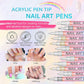 🔥 Black Friday -50% ! Kit de 12 Stylos Pro pour Nail Art – Pointe Ultra-Fine 0.7mm & Séchage Rapide 💅✨