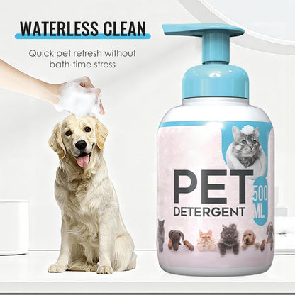 🔥50% de réduction ! Shampoing Sans Rinçage pour Chiens & Chats – Nettoyage Doux, Parfum Pêche & Formule Universelle 🐾🍑