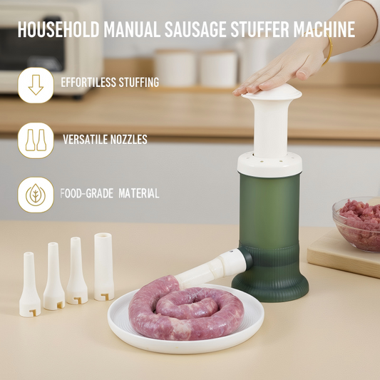 🌭 Black Friday 50% de réduction ! Machine à Saucisses Manuel – Embossage Facile & Nettoyage Rapide, Parfaite pour Cuisine Familiale 🏠✨