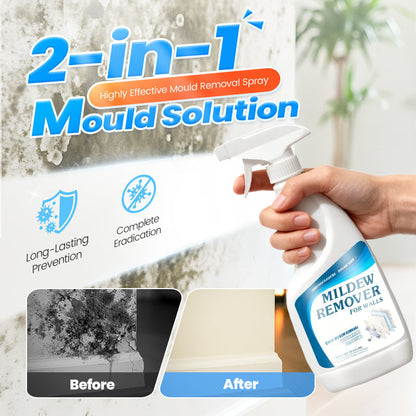 🧼 PROMO LIMITÉE 50% DE RÉDUCTION ! 🧪 Détachant Moisissure Pénétrant – Agit en 30 Min, Prévient la Réapparition 🍃