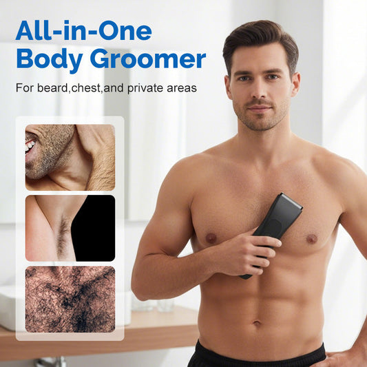 ✂️ PROMO LIMITÉE 50% DE RÉDUCTION ! ✨ Tondeuse Corps Homme Numérique – Lame Sécurité L, Écran LED & 90 Min Autonomie 🔋
