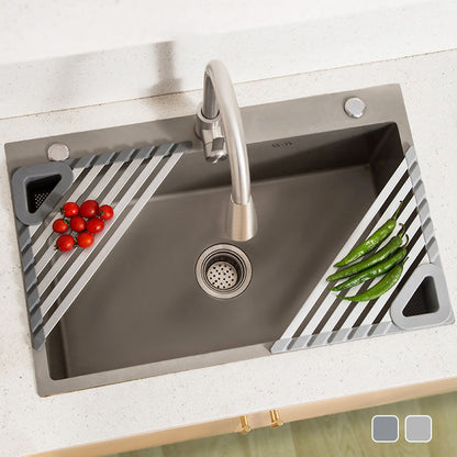 💎 50% DE RÉDUCTION ! 💎 Tapis de Séchage Multifonctionnel pour Coin d’Évier – Drainage Rapide, Résistant à la Chaleur & Gain de Place 🧼✨
