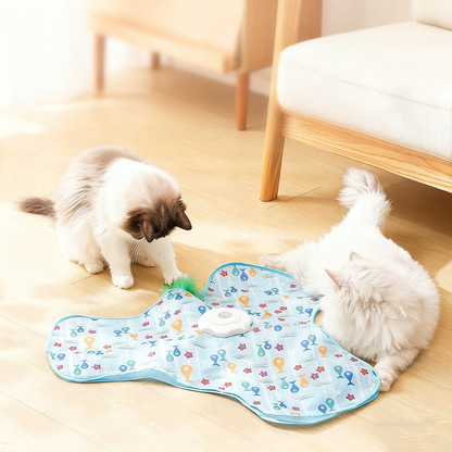 🔥 60 % de réduction ! Jouet cache-cache 2 en 1 pour chat – Plume mobile, 3 vitesses & son de chasse 🐾⚡