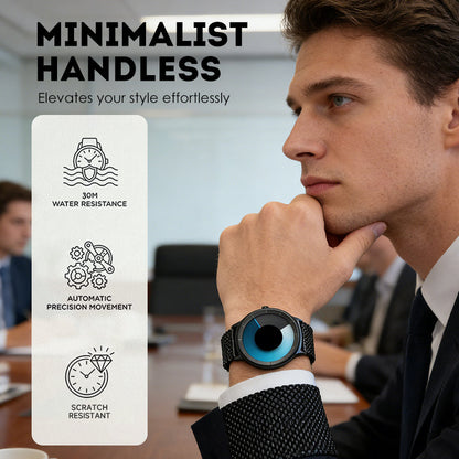 ⌚ PROMO LIMITÉE 50% DE RÉDUCTION ! ✨ Montre Minimaliste Sans Aiguilles – 30M Étanche, Acier Inox, 43mm ⏱️