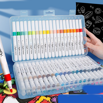 🎄 50 % de réduction – Feutres Acryliques Haute Capacité pour Artistes en Herbe & Pros ! 🎨