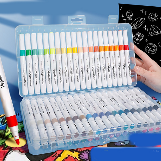 🎄 50 % de réduction – Feutres Acryliques Haute Capacité pour Artistes en Herbe & Pros ! 🎨
