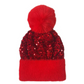 📢📢50% DE RÉDUCTION ! ⏳✨ Bonnet d’Hiver à Pompon & Paillettes Scintillantes – Fausse Fourrure Douce, Ajustement Élastique & Éclat Festif Instantané ⚡