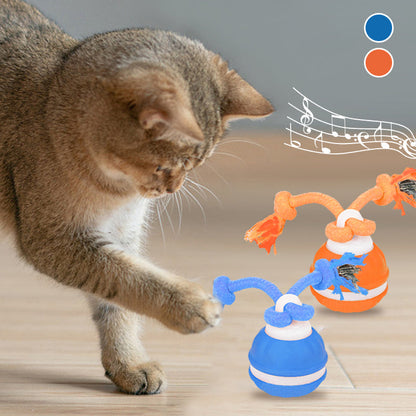🐦 50 % de réduction – Balle Interactive pour Chat avec Sons d’Oiseaux & Lumières LED ! 🐾