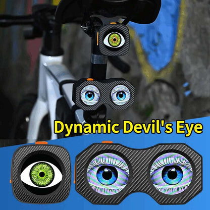 📢📢65% de réduction !!! ⏰🚴‍♂️ Feu Arrière Dynamique « Devil’s Eye » pour Vélo – Affichage Animé d’Yeux, Étanche & Contrôlé par Appli ⚡