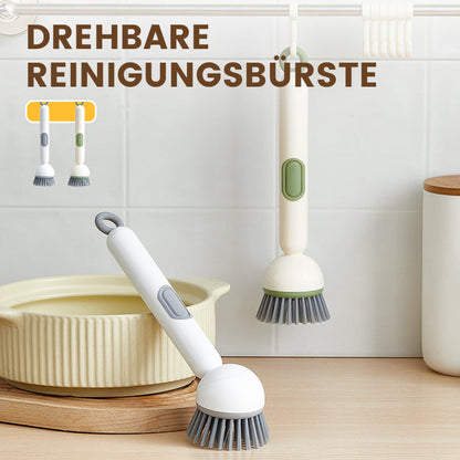 🌟ACHETEZ 2, OFFERT 1 ! Brosse de Nettoyage Rotative avec Manche Long & Doseur Intégré ✨🧽