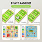 📢📢60% de réduction ! 🎲 Jeu de Société Pliable 5 en 1 en Bois – Éducatif, Portable & Prêt à Jouer dès l’Ouverture ! ✨