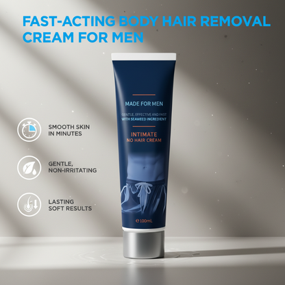 ✨ ACHETEZ-EN 1, OBTENEZ-EN 1 ! Crème Dépilatoire Homme à Action Rapide – Peau Lisse, Sans Irritation 🧴🌿