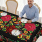 🎉 Vente 2026 — Plus de 35 700 vendus!🔥 Nappe mexicaine à fleurs bord festonné