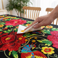 🎉 Vente 2026 — Plus de 35 700 vendus!🔥 Nappe mexicaine à fleurs bord festonné