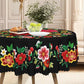 🎉 Vente 2026 — Plus de 35 700 vendus!🔥 Nappe mexicaine à fleurs bord festonné
