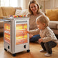 📢📢60 % DE RÉDUCTION !! ⏰ Chauffage Électrique Portable 5 Côtés + Grille Barbecue – Chaleur Instantanée & Collations Grillées en Hiver ! 🔥🍖
