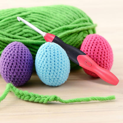 📢📢50 % de réduction ! Kit Crochet LED 11-en-1 – Rechargeable, 2 luminosités & étui offert ! 💡🧶