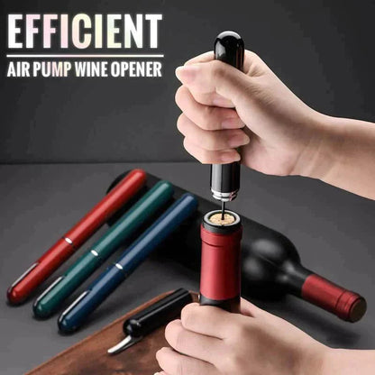 📢📢50% de réduction ! Tire-bouchon à pression d’air – Ouvre bouteille en 3 sec, design stylo & bouchon offert ! 🍷✨