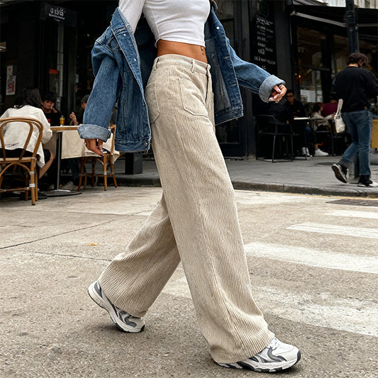 ⏰ 48% DE RÉDUCTION ! 💃 Pantalon Large Taille Haute Femme – Silhouette Élégante & Confort Absolu ✨