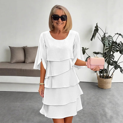 🎁 60% DE RÉDUCTION ! Robe Élégante à Volants & Superpositions – Confort, Style et Polyvalence 💃