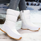 ⏳👢 60 % de réduction ⚡ Bottes de neige ultra-chaudes pour femmes – Fausse fourrure, semelle antiscellante & design matelassé! Blanc ou noir, taille 36–41 ❄️💖