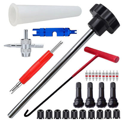 🎉 2026 Soldes — Plus de 27 400 Vendu!🔧🚗50% de réduction ! Kit d’outils pour valve de pneu de voiture à changement rapide