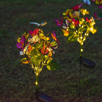 🦋 50% de réduction ! Lumières Solaires Papillons – Double Mode, IP65 & Design Réaliste pour Jardin, Terrasse, Allées 💐✨