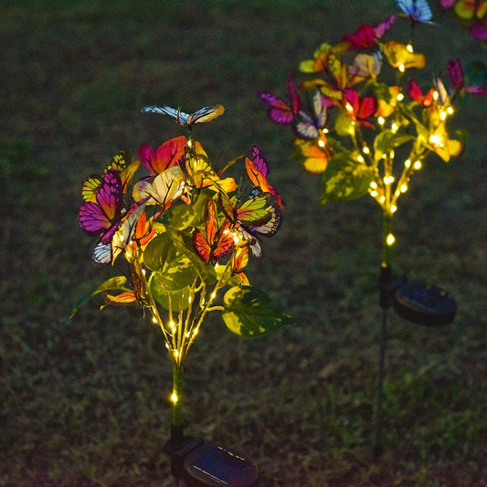 🦋 50% de réduction ! Lumières Solaires Papillons – Double Mode, IP65 & Design Réaliste pour Jardin, Terrasse, Allées 💐✨