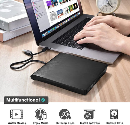 📢📢 60% de réduction ! 💿💻 Lecteur CD/DVD Externe – Plug & Play, Portable & Compatible Mac/Windows