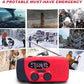 💎 57% DE RÉDUCTION ! 💎 Radio de Survie Solaire & Manivelle – Lampe Torche, Chargeur USB, Alertes Météo NOAA 🆘🔋
