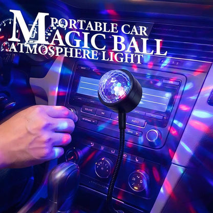 Lumière d'ambiance de boule magique de voiture portative