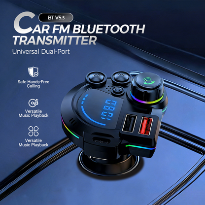 🔊 PROMO LIMITÉE 50% DE RÉDUCTION ! ✨ Transmetteur FM Bluetooth Double Port – Sans Fil, Charge Rapide ✨