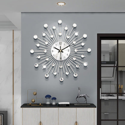 ✨🕰️ 60 % de réduction ⚡ Horloge murale avec strass – Silencieuse, luxe minimaliste & résistante en métal ! Parfaite pour salon, salle à manger ou entrée 💎🏡