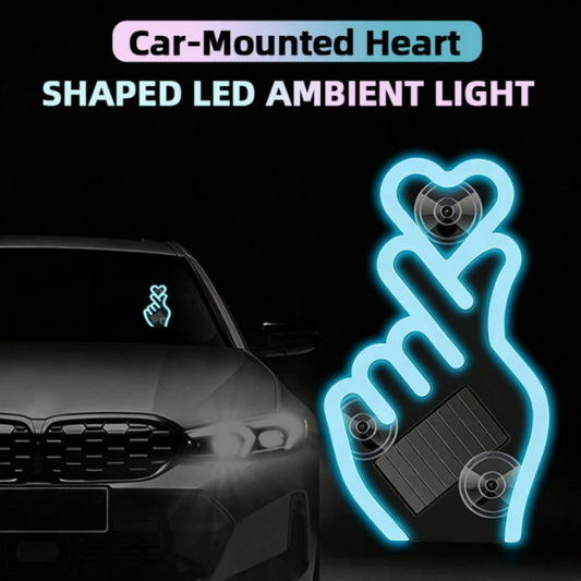 💖🚗 Achetez 1, obtenez 1 GRATUIT ! Lampe LED solaire en forme de cœur pour voiture – Éclairage intelligent, recharge solaire + USB, ambiance douce & sécurisée