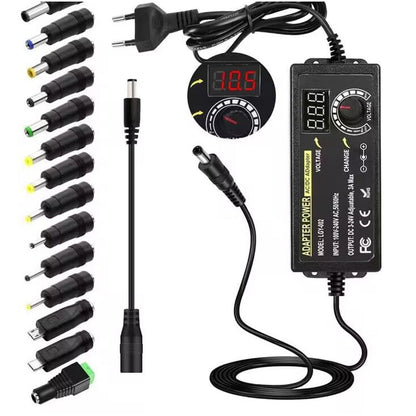 🔌 OFFRE LIMITÉE -50% ⚡ Adaptateur Secteur Universel 3V–24V/3A — Écran Numérique, Protection Intelligente