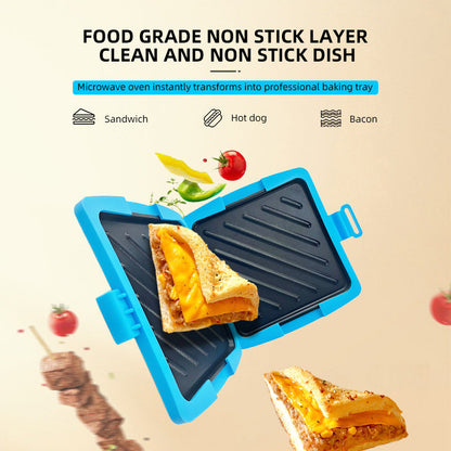 🎁 50% DE RÉDUCTION !! 💥 Four à Micro-ondes, Grille-Pain & Appareil à Sandwich 3-en-1 – Cuisson Rapide, Nettoyage Facile & Design Compact 🔥🥪