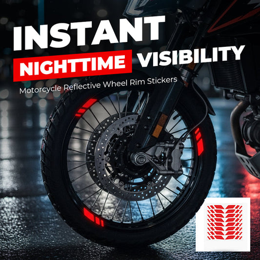 ⏳ Soldes du Nouvel An : 1 acheté, 1 offert 💥 Autocollants réfléchissants pour jantes de moto – Sécurité accrue et style moderne ! 🏍️✨